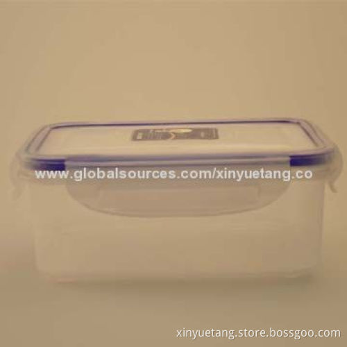 Microwave PP Plastic Food Container with Lid, Sized 17.5*12*6cm
